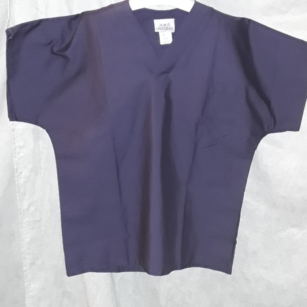 AMS uniforms navy blue one pocket shirt